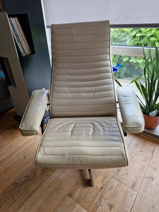 Image 1 of Vintage Leren draai fauteuil