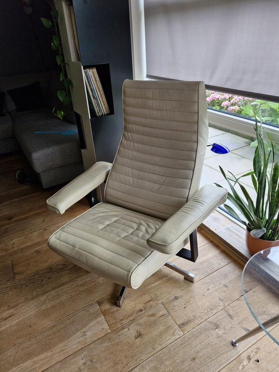 Image 1 of Vintage Leren draai fauteuil