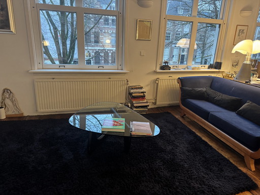 Zwart Hoogpolig Wollen Tapijt