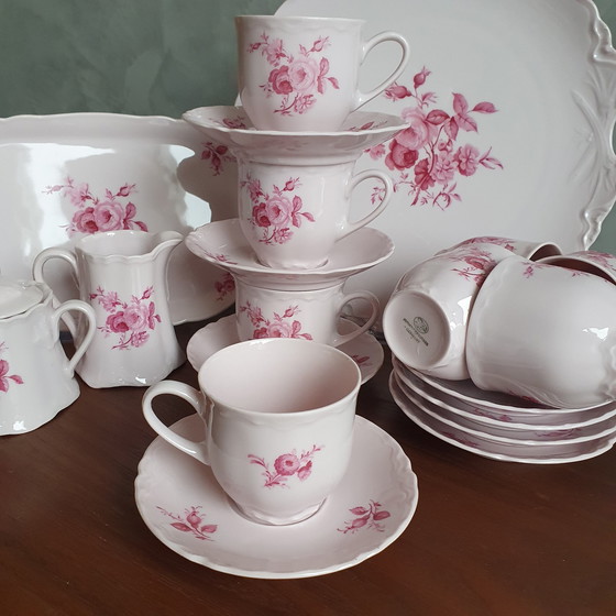 Image 1 of Zeldzaam 1814 Hutschenreuther Germany Rose Servies