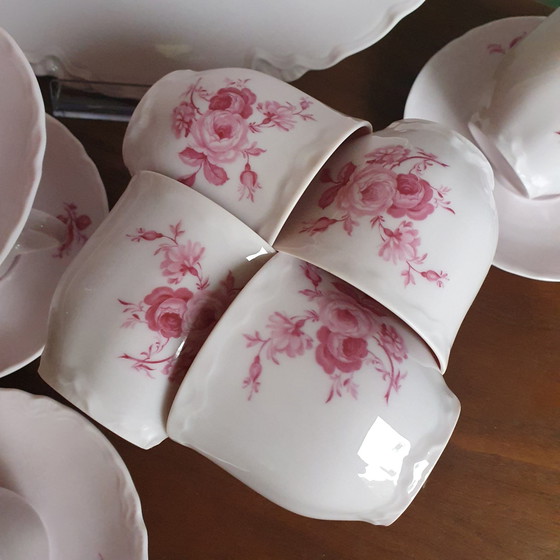 Image 1 of Zeldzaam 1814 Hutschenreuther Germany Rose Servies