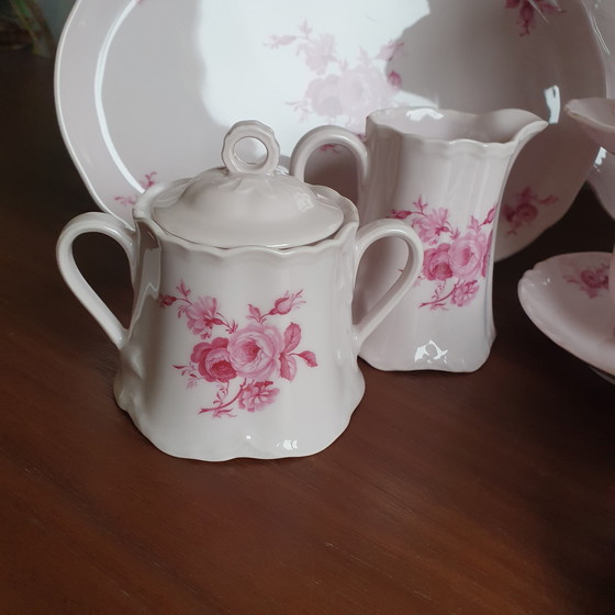 Image 1 of Zeldzaam 1814 Hutschenreuther Germany Rose Servies