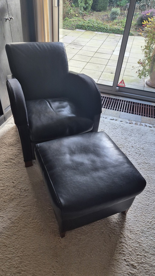 Design Fauteuil Baxter Met Hocker Baxter