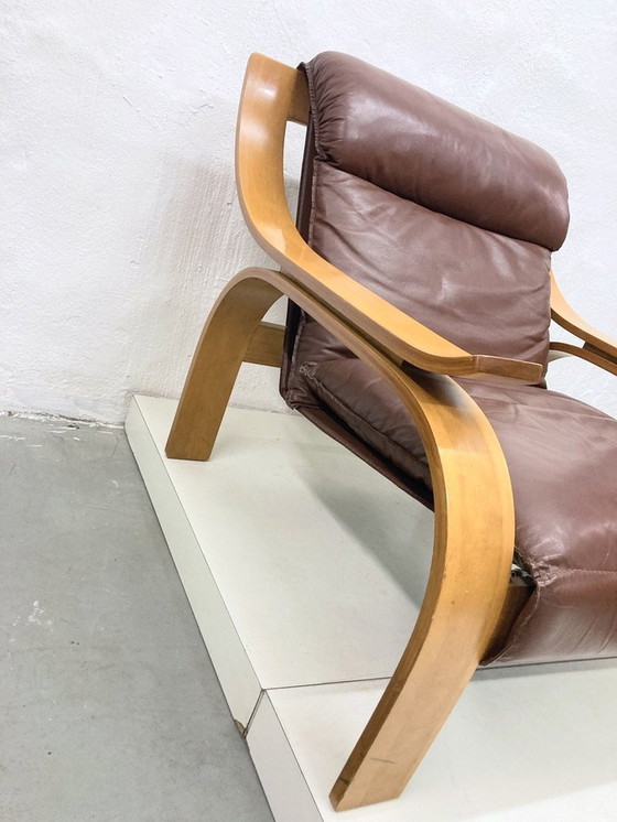 Image 1 of Arflex Woodline fauteuil Ontwerp Marco Zanuso