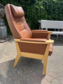 Farstrup faultuil met ottoman 
