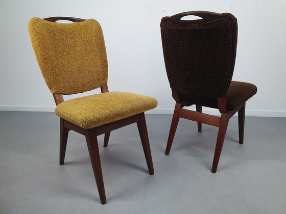 Image 1 of Set (2) Vintage Mid-Century Stoelen. 