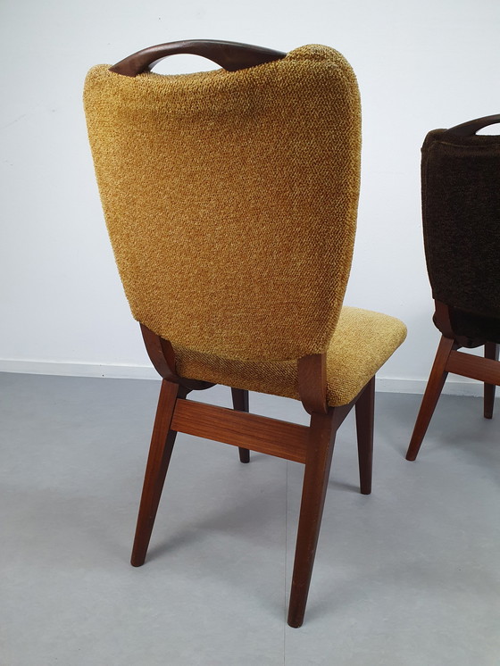 Image 1 of Set (2) Vintage Mid-Century Stoelen. 