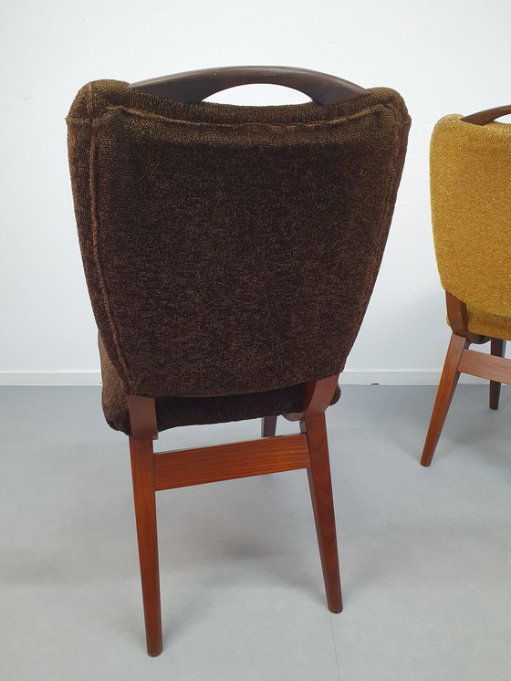 Image 1 of Set (2) Vintage Mid-Century Stoelen. 