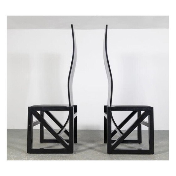 Image 1 of Set van 6 vintage "Edo" stoelen van Kisho Kurokawa voor Ppm Tokio, Japan 1980