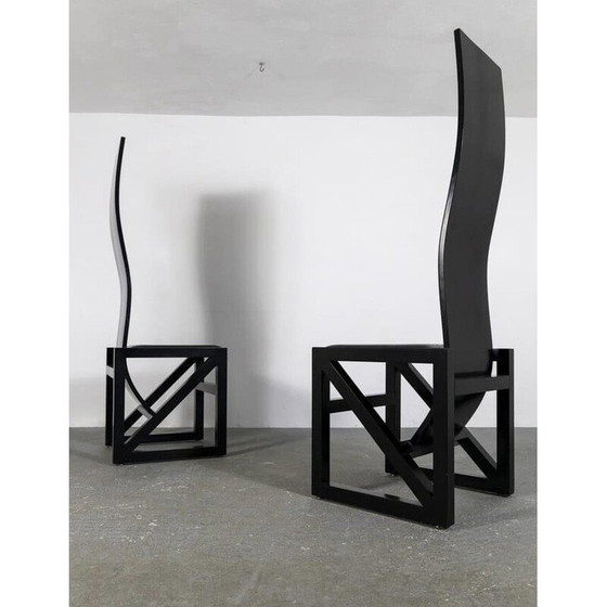 Image 1 of Set van 6 vintage "Edo" stoelen van Kisho Kurokawa voor Ppm Tokio, Japan 1980