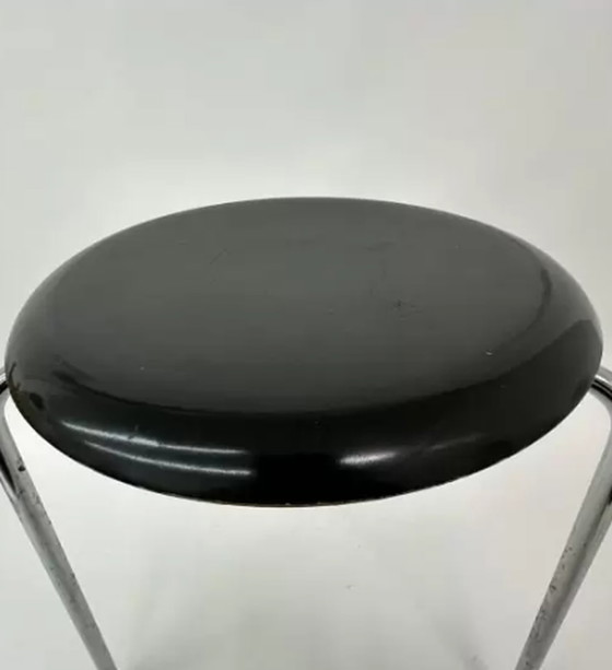 Image 1 of Zeldzame vintage kruk model 3170 van Arne Jacobsen voor Fritz Hansen , jaren 1970