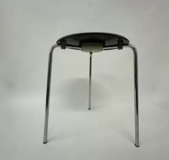 Image 1 of Zeldzame vintage kruk model 3170 van Arne Jacobsen voor Fritz Hansen , jaren 1970