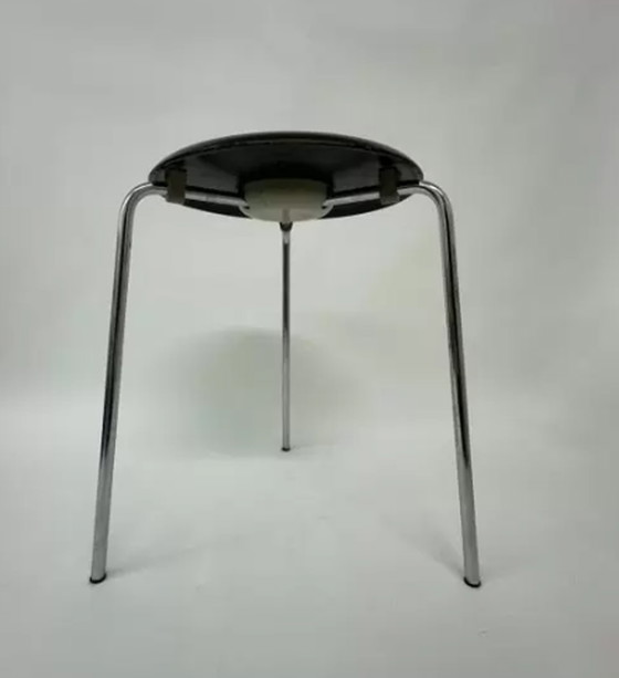 Image 1 of Zeldzame vintage kruk model 3170 van Arne Jacobsen voor Fritz Hansen , jaren 1970