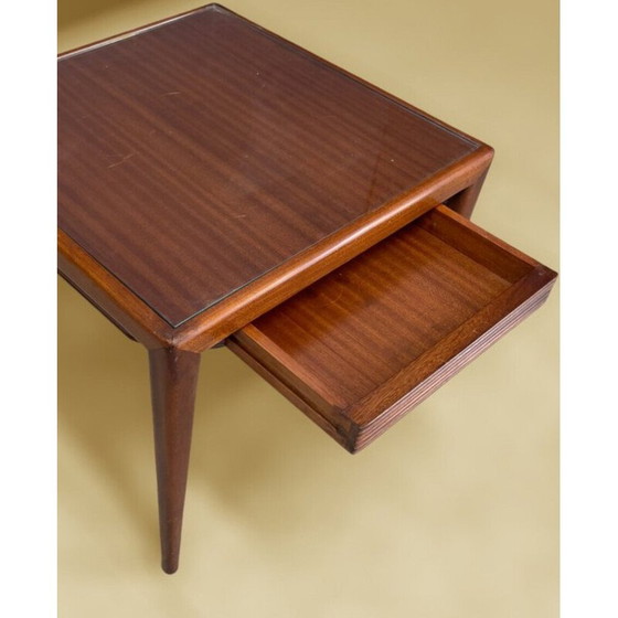 Image 1 of Paar vintage mahonie salontafels van Osvaldo Borsani voor Atelier Borsani Varedo, 1960