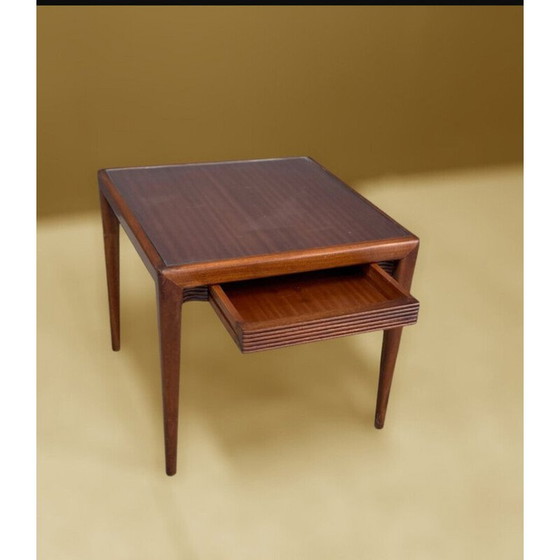 Image 1 of Paar vintage mahonie salontafels van Osvaldo Borsani voor Atelier Borsani Varedo, 1960