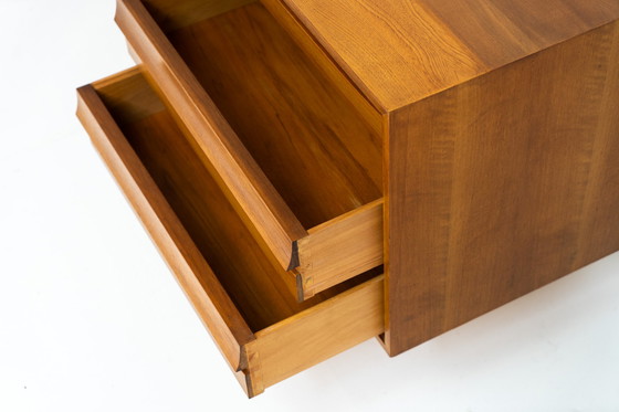 Image 1 of Teakhouten laag dressoir uit de Platon-serie van Lothar Wegner (Duitsland, jaren 1960).