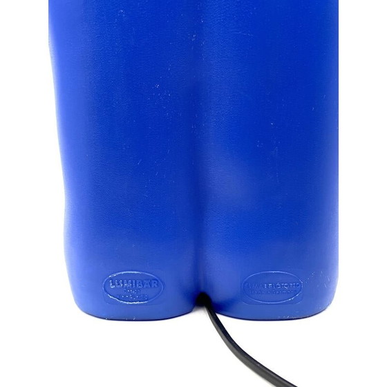 Image 1 of Vintage postmoderne blauwe beerlamp van Heinz Klein voor Elmar Flötotto, Duitsland 1990