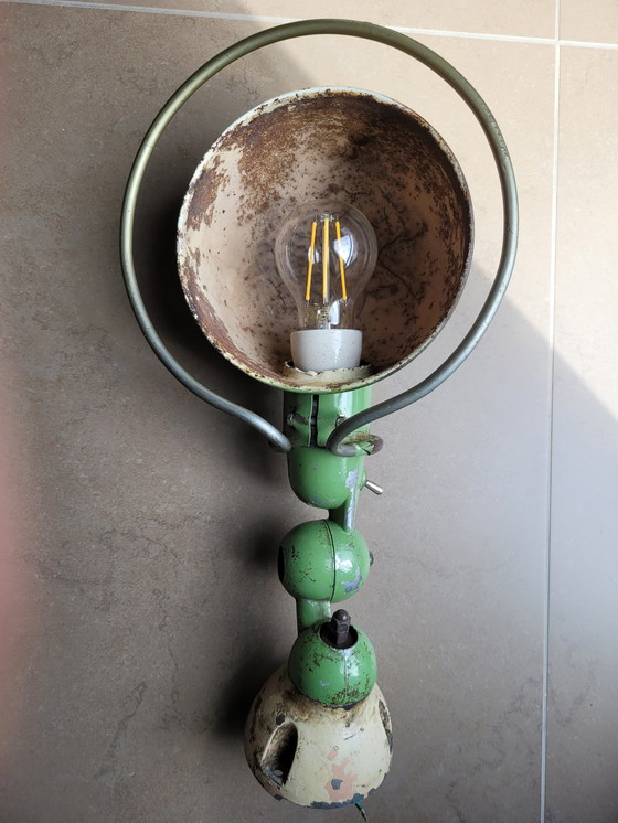 Image 1 of Jieldé Met Schakelaar Groene Wandlamp