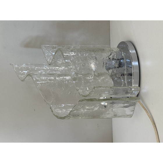 Image 1 of Vintage lamp in Murano glas en verchroomd metaal van Carlo Nason, 1970