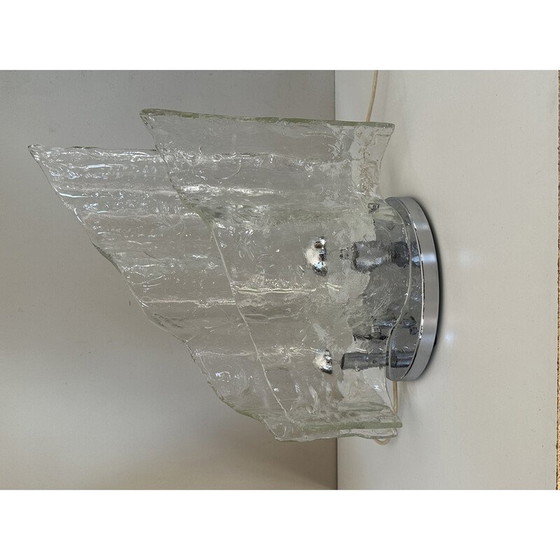 Image 1 of Vintage lamp in Murano glas en verchroomd metaal van Carlo Nason, 1970