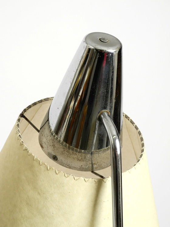 Image 1 of Prachtige originele 1960S metalen verchroomde vloerlamp door Josef Hurka voor Napako Czech