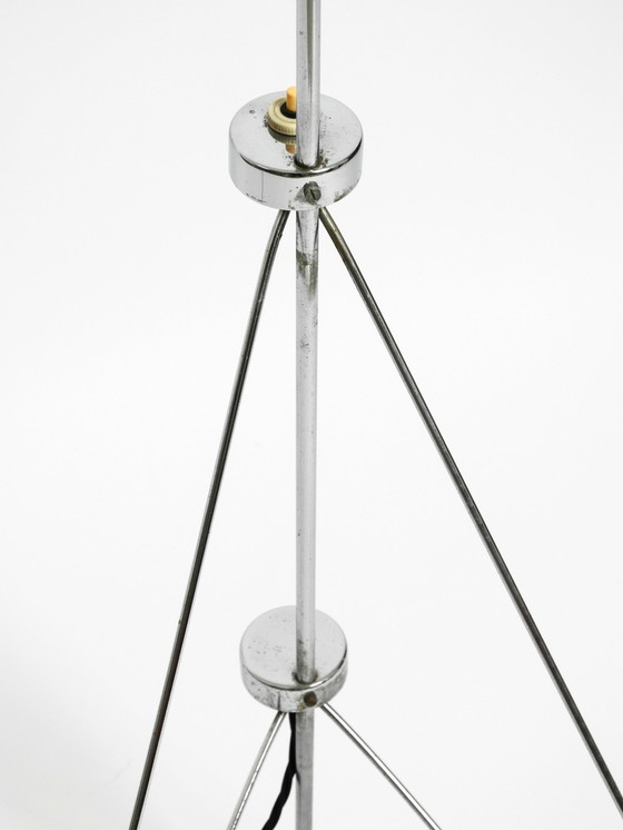 Image 1 of Prachtige originele 1960S metalen verchroomde vloerlamp door Josef Hurka voor Napako Czech