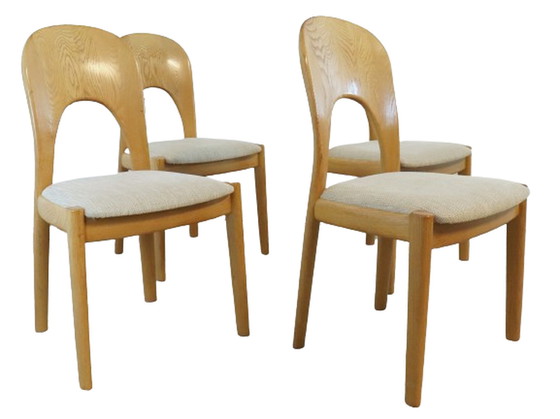 Image 1 of 4x Niels Koefoed Morten stoelen eetkamerstoelen 'Vordingborg' vintage