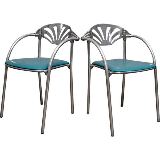 Image 1 of Paar vintage Alisea stoelen van Lisa Bross voor Studio Simonetti, Italië 1980