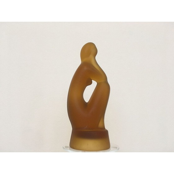 Image 1 of Vintage glazen sculptuur door Jitka Forejtova, Tsjecho-Slowakije 1970