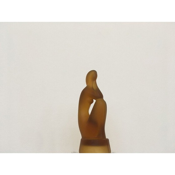 Image 1 of Vintage glazen sculptuur door Jitka Forejtova, Tsjecho-Slowakije 1970