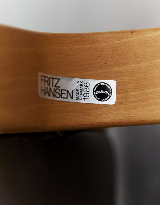 Image 1 of Paar Peter Hvidt & Orla Mølgaard-Nielsen Ax Stoelen Voor Fritz Hansen