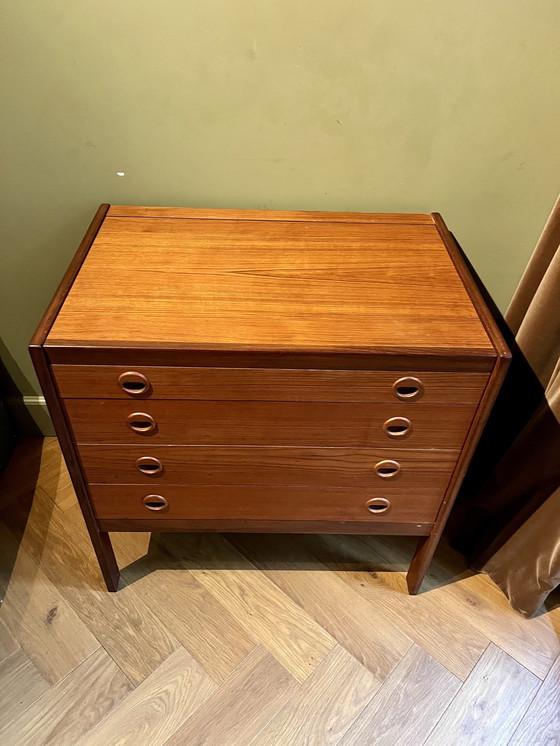 Image 1 of Vintage Teak Bureaukast