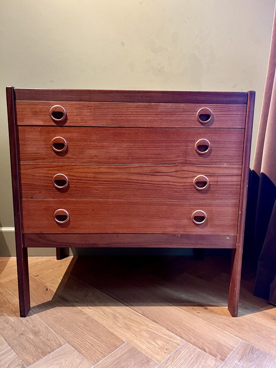 Image 1 of Vintage Teak Bureaukast