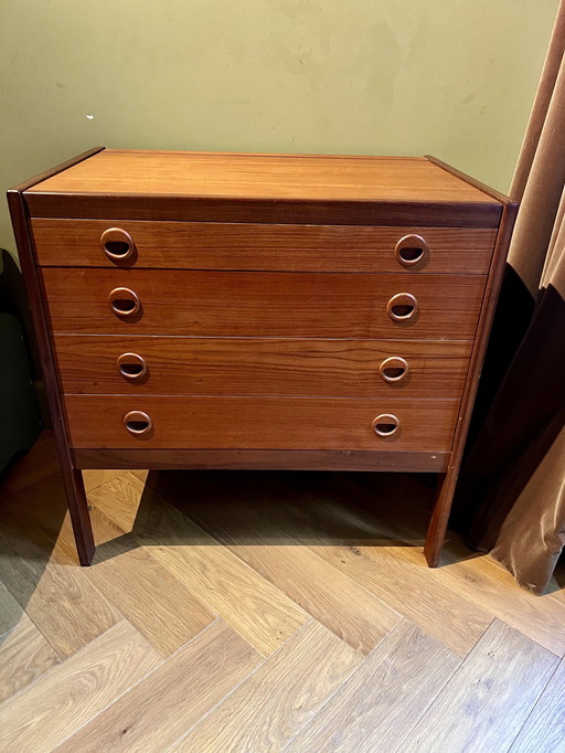 Vintage Teak Bureaukast