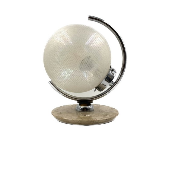 Image 1 of Bolvormige Murano glazen tafellamp voor Mazzega, Italië 1970