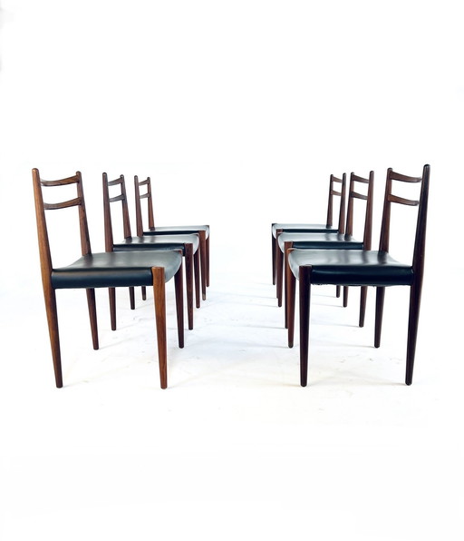 6X Dining Chair Lübke, Jaren ‘60