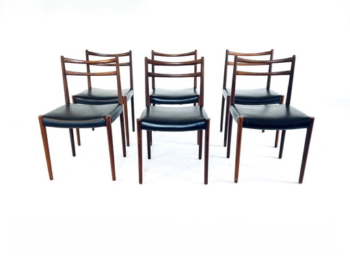 6X Dining Chair Lübke, Jaren ‘60