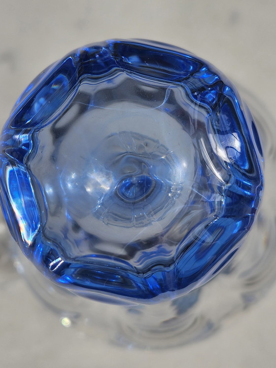 Image 1 of Thomas Webb Decanter The Blue Wave