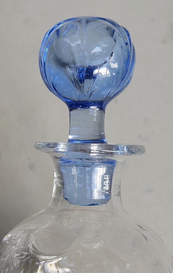 Image 1 of Thomas Webb Decanter The Blue Wave