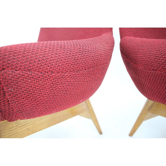 Image 1 of Paar vintage lounge stoelen van Miroslav Navratil, Tsjecho-Slowakije 1960