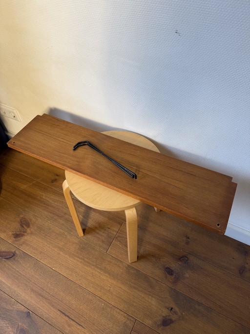 Poul Cadovius Plank Teak + 2 Metalen Beugels