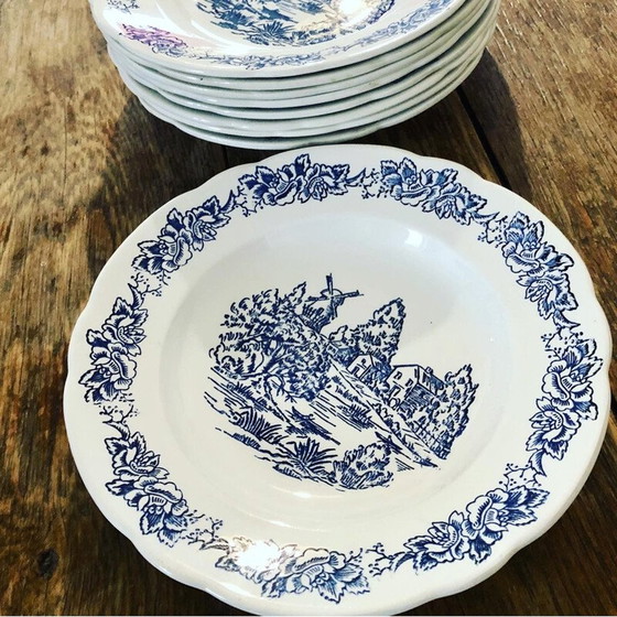 Image 1 of Set van 9 vintage soepborden