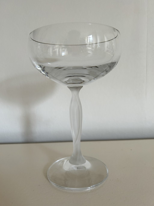 6x Vintage Champagne Coupes/Glazen Spiegelau Vesta