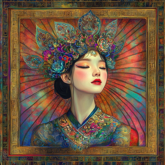 Image 1 of De kleine Chinese naaister gaat naar Bali: Een zeldzame kunstserie met beperkte oplage - slechts 5 exemplaren