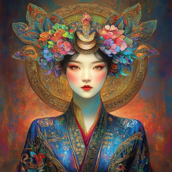 Image 1 of De kleine Chinese naaister gaat naar Bali: Een zeldzame kunstserie met beperkte oplage - slechts 5 exemplaren