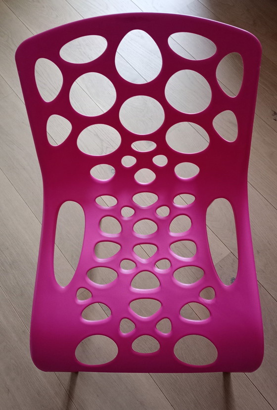 Image 1 of Set van 2 Calligaris Hero Stoelen - Fuchsia Kleur