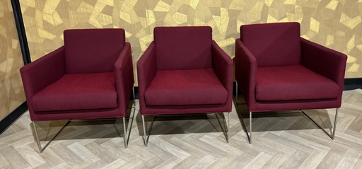 3x Bert Plantagie Pallas designer fauteuil