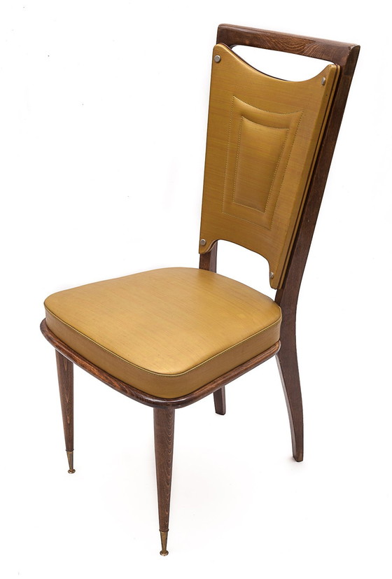 Image 1 of Set van 6 Art Deco stoelen, 1940