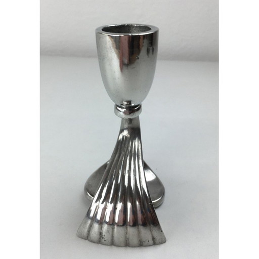 Vintage Art Deco kandelaar van Just Andersen, Denemarken 1930