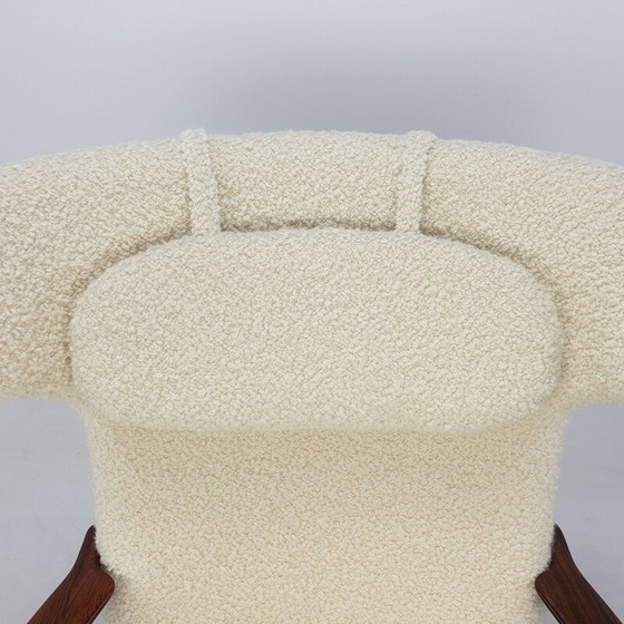 Image 1 of Vintage wing back fauteuil van Ib Kofod-Larsen, Denemarken 1950